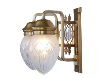 PANNON II - Brass wall lamp by Patinas Lighting - view 3